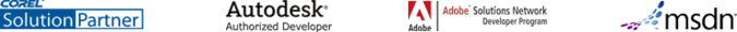 Corel Solution Partner - Autodesk Authorized Developer - Adobe Solutions Network - Microsoft Developer Network